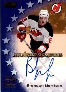 Hokejová karta Brendan Morrison Topps 1999-00 LoneStar Signatures č. LS12