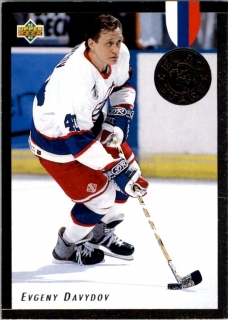 Hokejová karta Evgeny Davydov Upper Deck 1992-93 Euro Stars č. E8