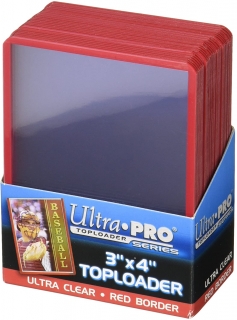 Toploader Ultra Pro 35pt (25 ks) - Red Border