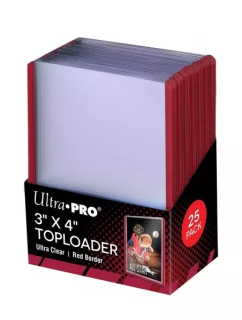 Toploader Ultra Pro 35pt (25 ks) - Red Border