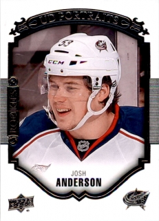 Hokejová Karta Josh Anderson UD Series 2 2015-16 UD Portraits Rookie Č. P87