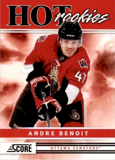 Hokejová karta Andre Benoit Panini Score 2011-12 Hot Rookies č. 525