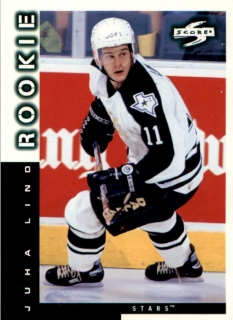 Hokejová karta Juha Lind Pinnacle Score 1997-98 Rookie č. 64
