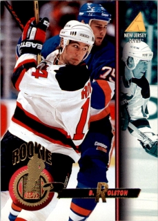 Hokejová karta Brian Rolston Pinnacle 1994-95 Rookie č. 255
