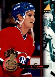 Hokejová karta Brian Savage Pinnacle 1994-95 Rookie č. 248
