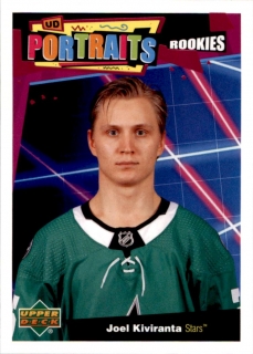 Hokejová karta Joel Kiviranta UD S2 2020-21 UD Portraits Rookies č. P-72