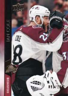 Hokejová karta Ian Cole UD S2 2020-21 Exclusives /100