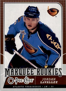 Hokejová karta Jordan LaVallee OPC 2008-09 Marquee Rookies č. 522