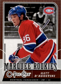 Hokejová karta Matt D'Agostini OPC 2008-09 Marquee Rookies č. 523