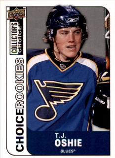 Hokejová karta T.J. Oshie UD Collector's Choice 2008-09 Rookies č. 232