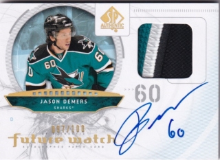 Hokejová karta Jason Demers UD SP Authentic 2009-10 Future Watch /100 č. 249