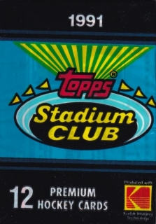 Balíček hokejových karet 1991-92 Topps Stadium Club 