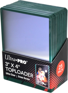 Toploader Ultra Pro 35pt (25 ks) - Green Border