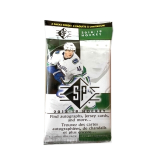 Balíček hokejových karet UD SP 2018-19 Hanger Pack Retail