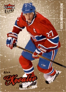 Hokejová karta Alex Kovalev Fleer ultra 2008-09 Gold Medallion č. 36