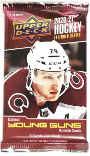 Balíček hokejových karet UD 2020-21 UD Extended Series Hobby