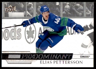 Hokejová karta Elias Pettersson UD Series 1 2020-21 Predominant č. PR-12