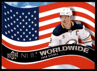 Hokejová karta Jack Eichel UD Series 1 2020-21 NHL Worldwide č. WW-21