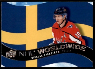 Hokejová karta Nicklas Backstrom UD Series 1 2020-21 NHL Worldwide č. WW-10