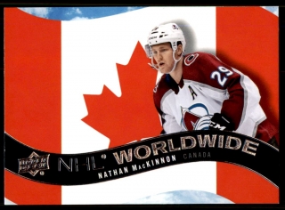 Hokejová karta Nathan MacKinnon UD Series 1 2020-21 NHL Worldwide č. WW-3