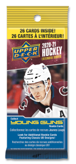 Balíček hokejových karet UD 2020-21 UD Extended Series Fat Pack