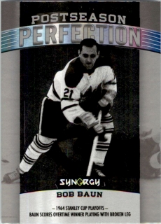 Hokejová karta Bob Baun UD Synergy 2018-19 Perfection č. PS-14