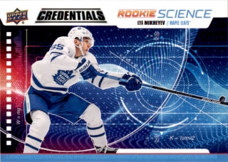 Hokejová karta Ilya Mikheyev UD Credentials 2019-20 Rookie Science č. RS-14