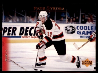 Hokejová karta Petr Sýkora Upper Deck 1995-96 rookie řadová č. 78