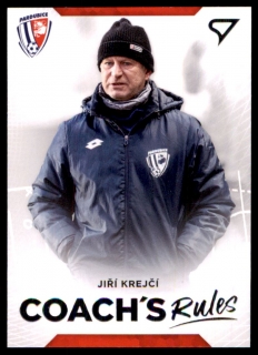 Fotbalová karta Jiří Krejčí Fortuna Liga 20-21 Série 2 Coach´s Rules