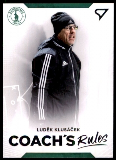 Fotbalová karta Luděk Klusáček Fortuna Liga 20-21 Série 2 Coach´s Rules