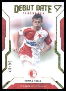 Fotbalová karta Tomáš Necid Fortuna Liga 20-21 Série 2 Debut Date Flashback /99
