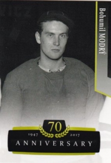 Hokejová karta Bohumil Modrý OFS 17/18 S.II. 70th Anniversary