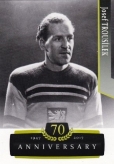 Hokejová karta Josef Trousílek OFS 17/18 S.II. 70th Anniversary