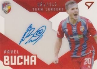 Fotbalová karta Pavel Bucha Fortuna Liga 20-21 Série 2 Team Leaders Auto