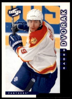 Hokejová karta Radek Dvořák Pinnacle Score 1997-98 řadová č. 221
