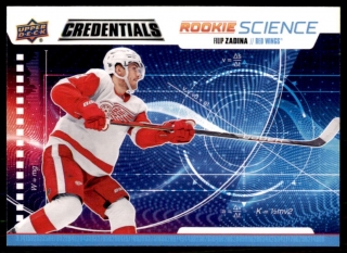 Hokejová karta Filip Zadina UD Credentials 2019-20 Rookie Science č. RS-05