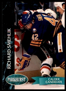 Hokejová karta Richard Šmehlík Parkhurst 1992-93 RC Calder Candidate