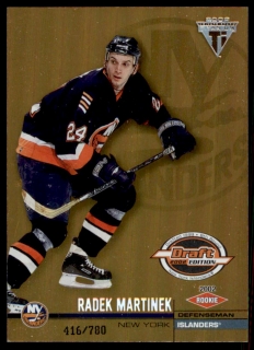 Hokejová karta Radek Martínek Pacific Titanium 2002-03 Rookie /780 č. 150