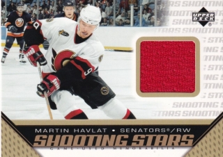 Hokejová karta Martin Havlát Upper Deck 2005-06 Shooting Stars Jersey č. S-MHa