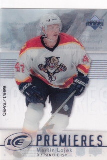 Hokejová karta Martin Lojek UD Ice 2007-08 Ice Premieres /1999 č. 113