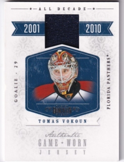 Hokejová karta Tomáš Vokoun Panini Dominion 2010-11 Jersey /99 č. TV