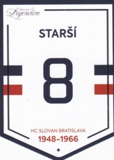 Hokejová karta Ján Starší Pocta legendám PLAKETA 1. Edícia č. PL02