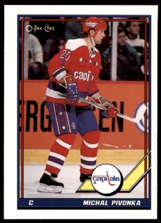Hokejová karta Michal Pivoňka OPC 1991-92 řadová č. 327
