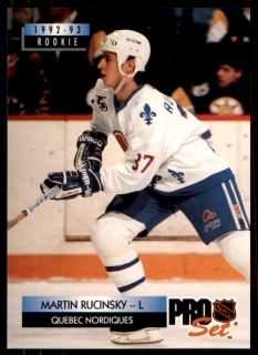 Hokejová karta Martin Ručinský Pro Set 1992-93 Rookie 