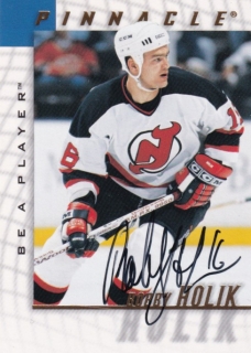 Hokejová karta Bobby Holík Pinnacle 1997-98 BAP Autograph č. 201