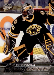 Hokejová karta Malcolm Subban UD S1 2015-16 Young Guns č. 211