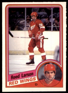 Hokejová karta Reed Larson O-Pee-Chee 1984-85 řadová č. 58