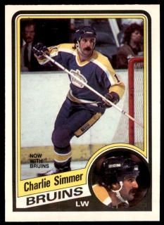 Hokejová karta Charlie Simmer O-Pee-Chee 1984-85 řadová č. 90