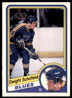 Hokejová karta Dwight Schofield O-Pee-Chee 1984-85 řadová č. 191