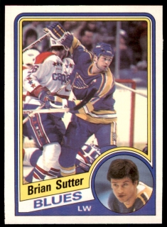 Hokejová karta Brian Sutter O-Pee-Chee 1984-85 řadová č. 192
